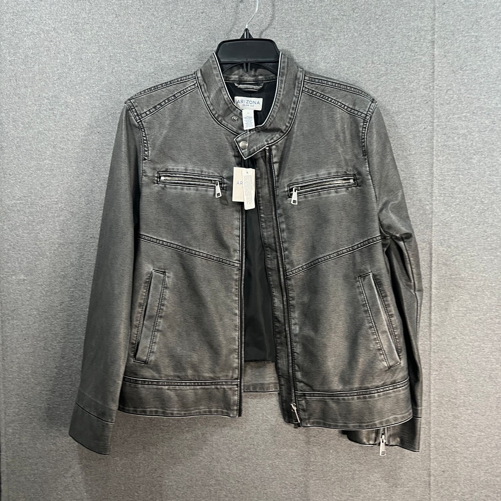 Other Arizona Womens Faux Leather Lightweight Motorcycle Size M / US 6-8 / IT 42-44 - 2 Thumbnail