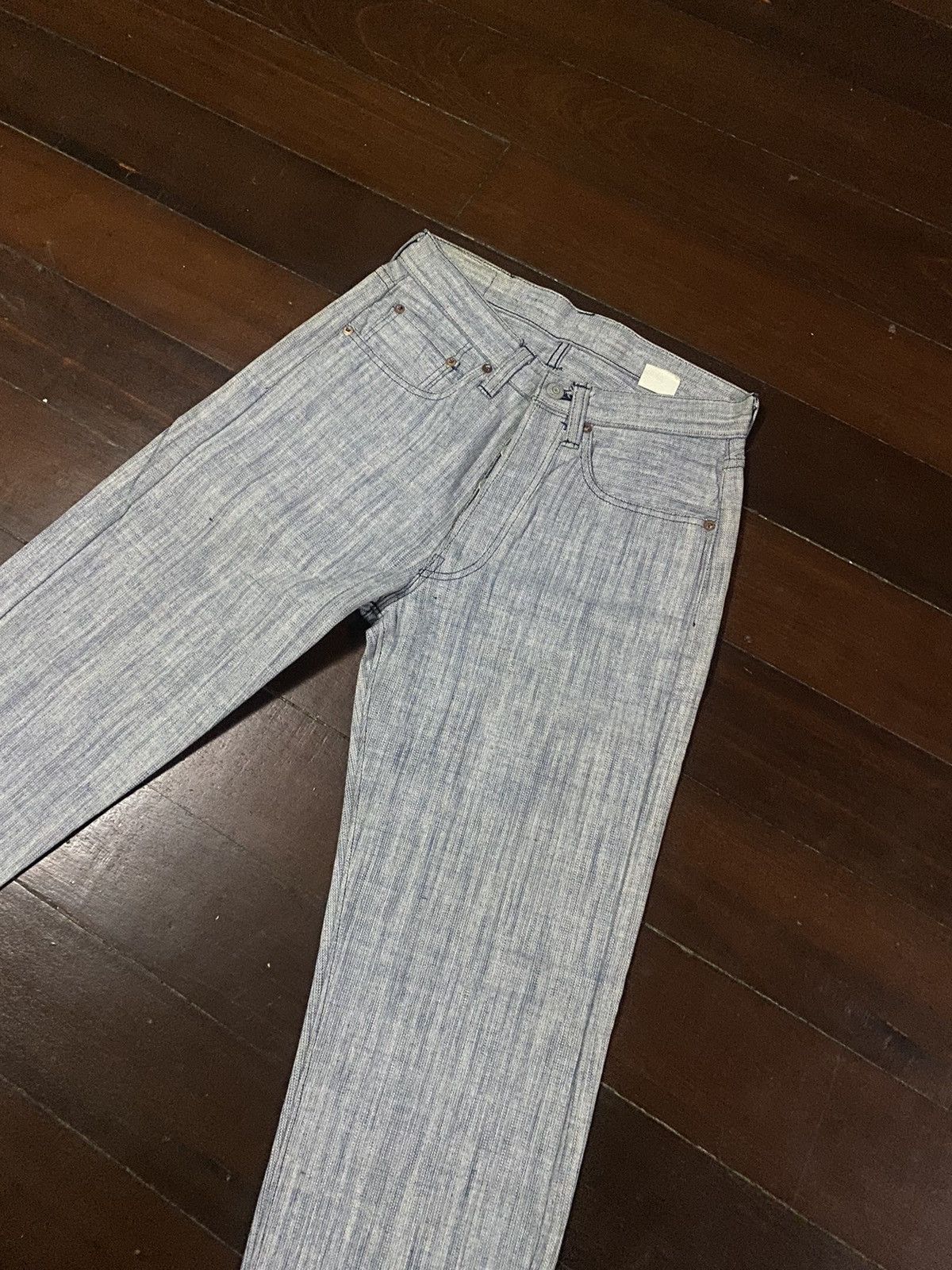 Iron Heart VTG SUGAR CANE LOT 286 WIDE LEG LIMITED HARD FABRIC Size US 30 / EU 46 - 15 Thumbnail