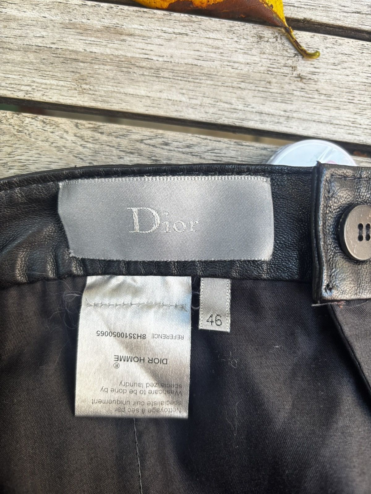 Dior Dior Homme AW08 Ribbed Leather Moto Pants Size US 30 / EU 46 - 18 Thumbnail