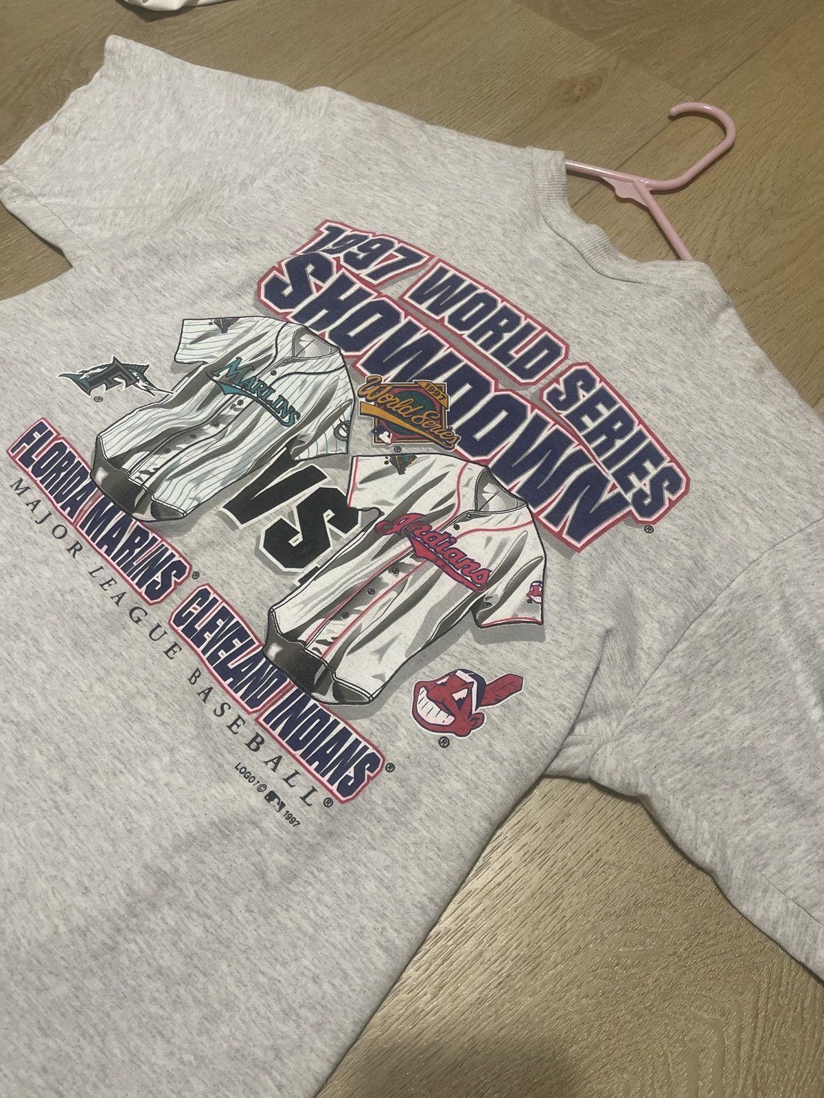 MLB World Series Florida Marlins vs Cleveland Indians Size US L / EU 52-54 / 3 - 2 Thumbnail