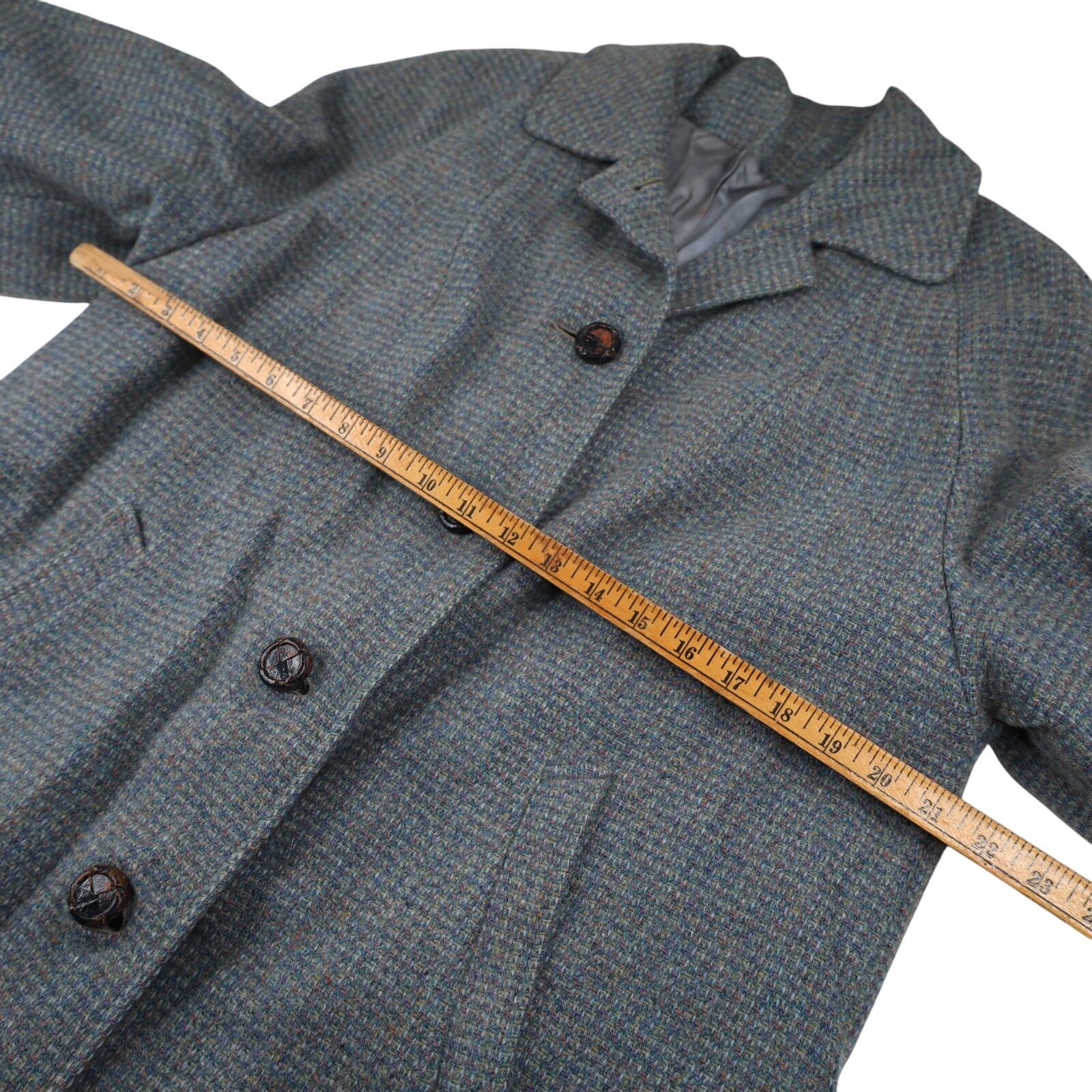 Harris Tweed × Vintage Vintage Harris Tweed for Tar-Shire Overcoat Size L / US 10 / IT 46 - 8 Thumbnail
