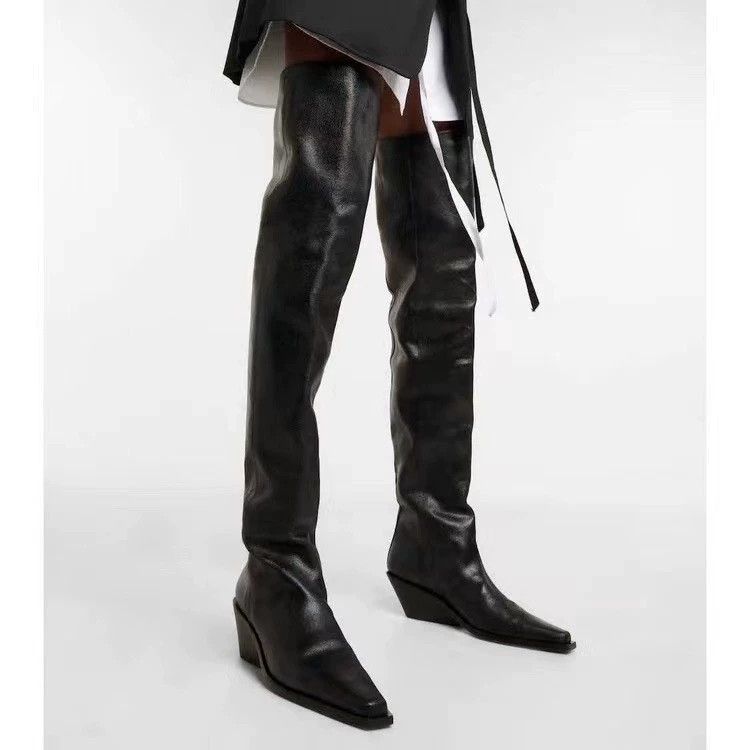 Ann Demeulemeester Ann Dem new 37.5 48cm calf-high boots with box Size US 7 / IT 37 - 4 Thumbnail