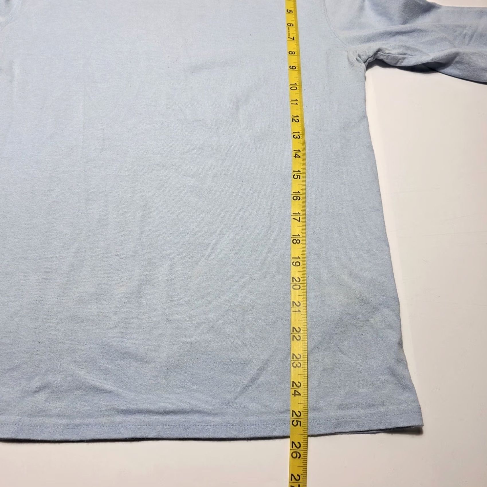 Carhartt Carhartt Women Small Powder Blue Heavyweight Long Sleeve Logo Sleeve Loose Fit T-Shirt Size S / US 4 / IT 40 - 6 Thumbnail
