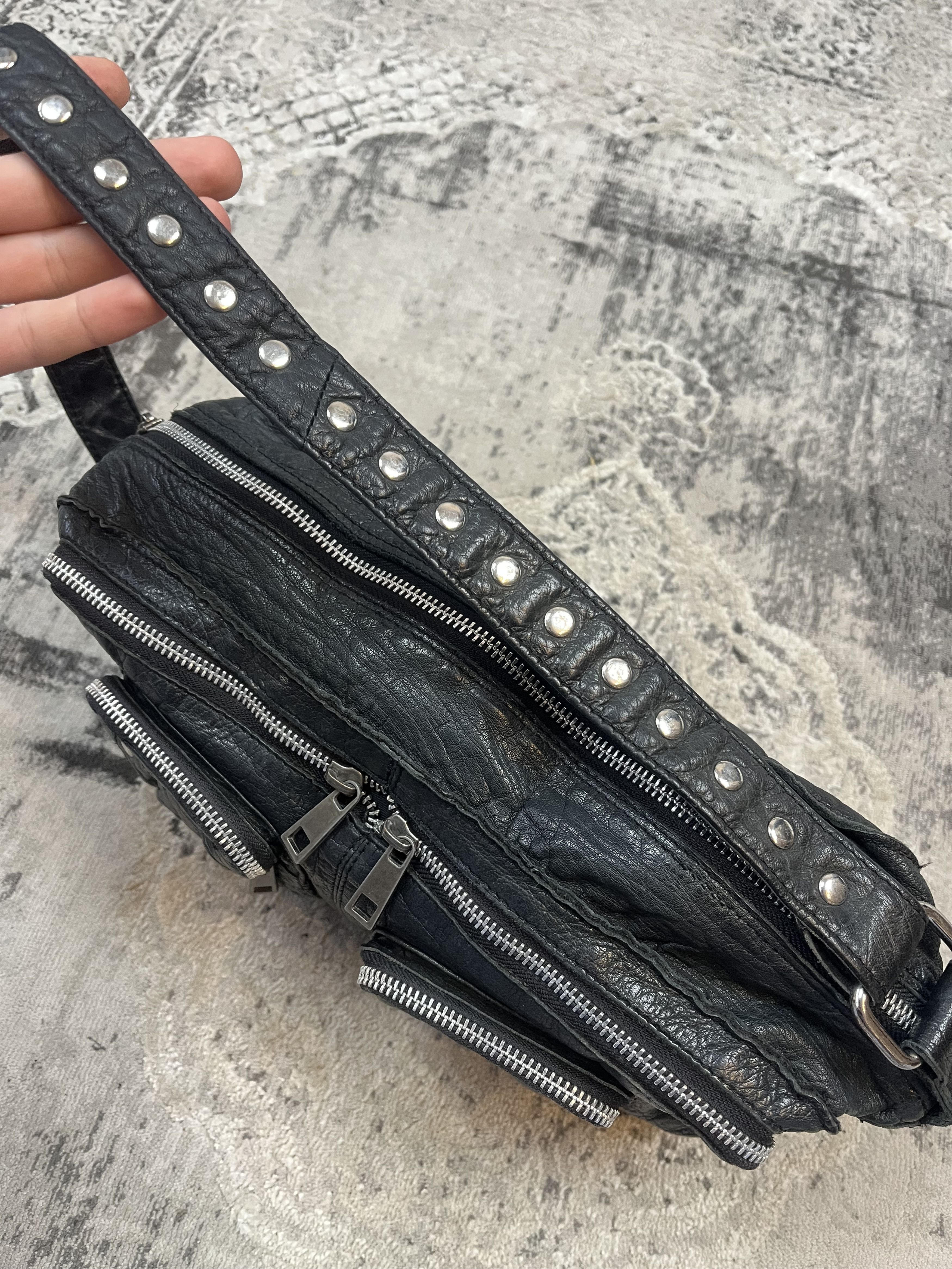 Vintage Vintage Balenciaga style leather bag y2k avantgarde Size ONE SIZE - 7 Thumbnail