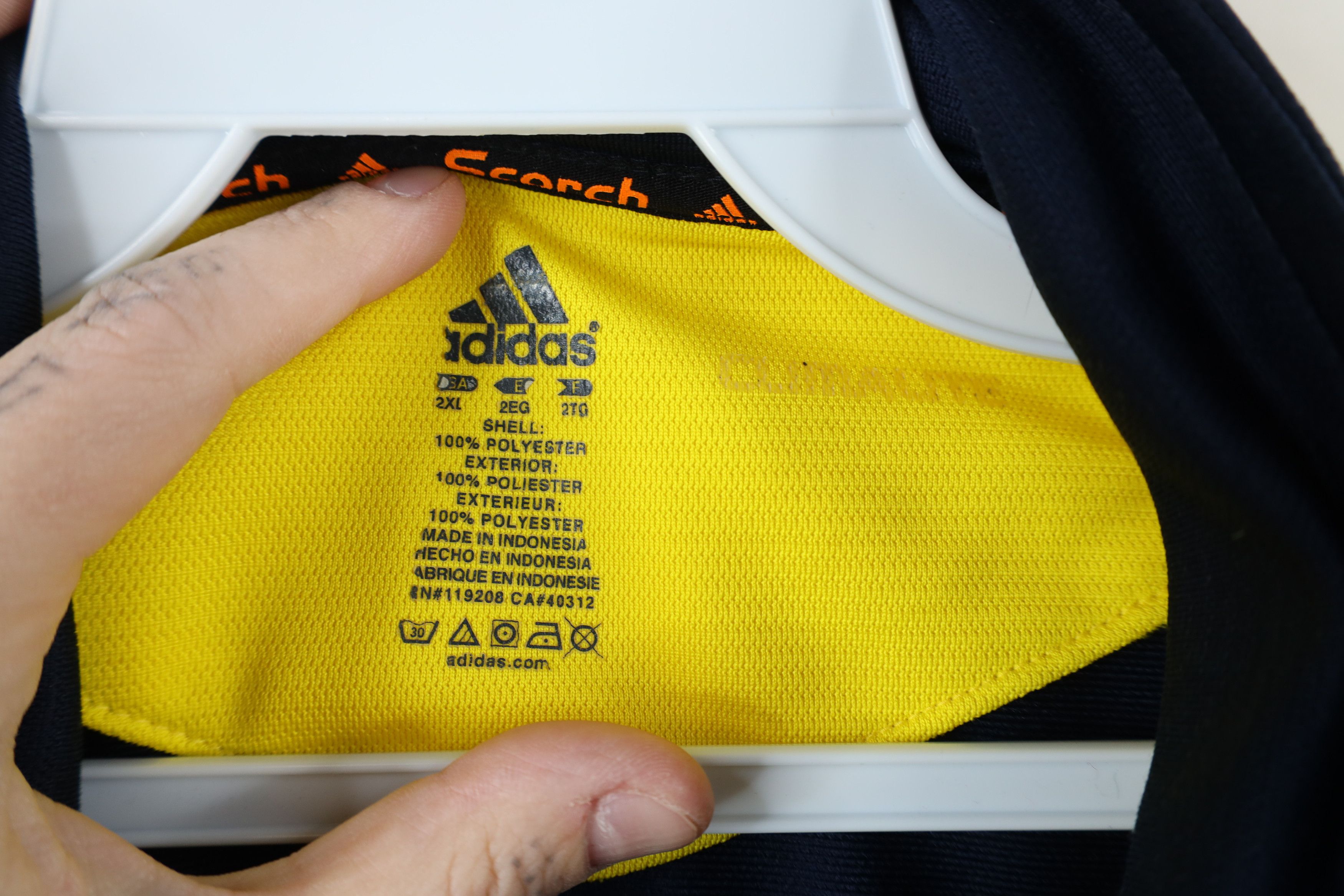 Adidas × Vintage Adidas University of Michigan Football Full Zip Jacket Size US XXL / EU 58 / 5 - 9 Thumbnail