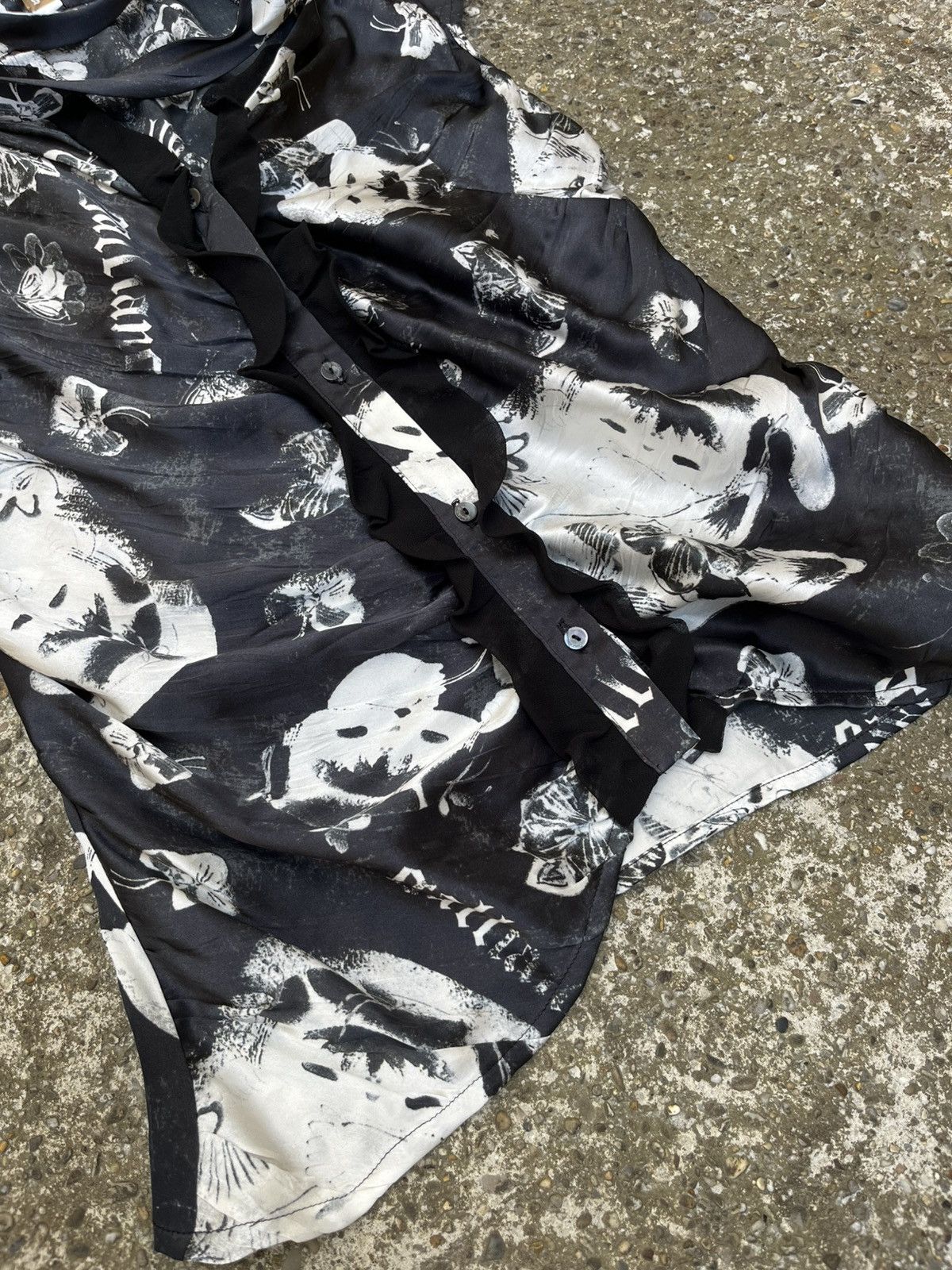John Galliano × Vintage galliano vintage overprinted floral print shirt Size XS / US 0-2 / IT 36-38 - 3 Thumbnail