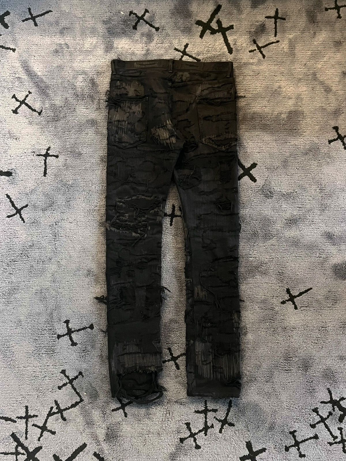 Undercover AW05 Arts and Crafts 85 Distressed Denim Size US 32 / EU 48 - 5 Thumbnail
