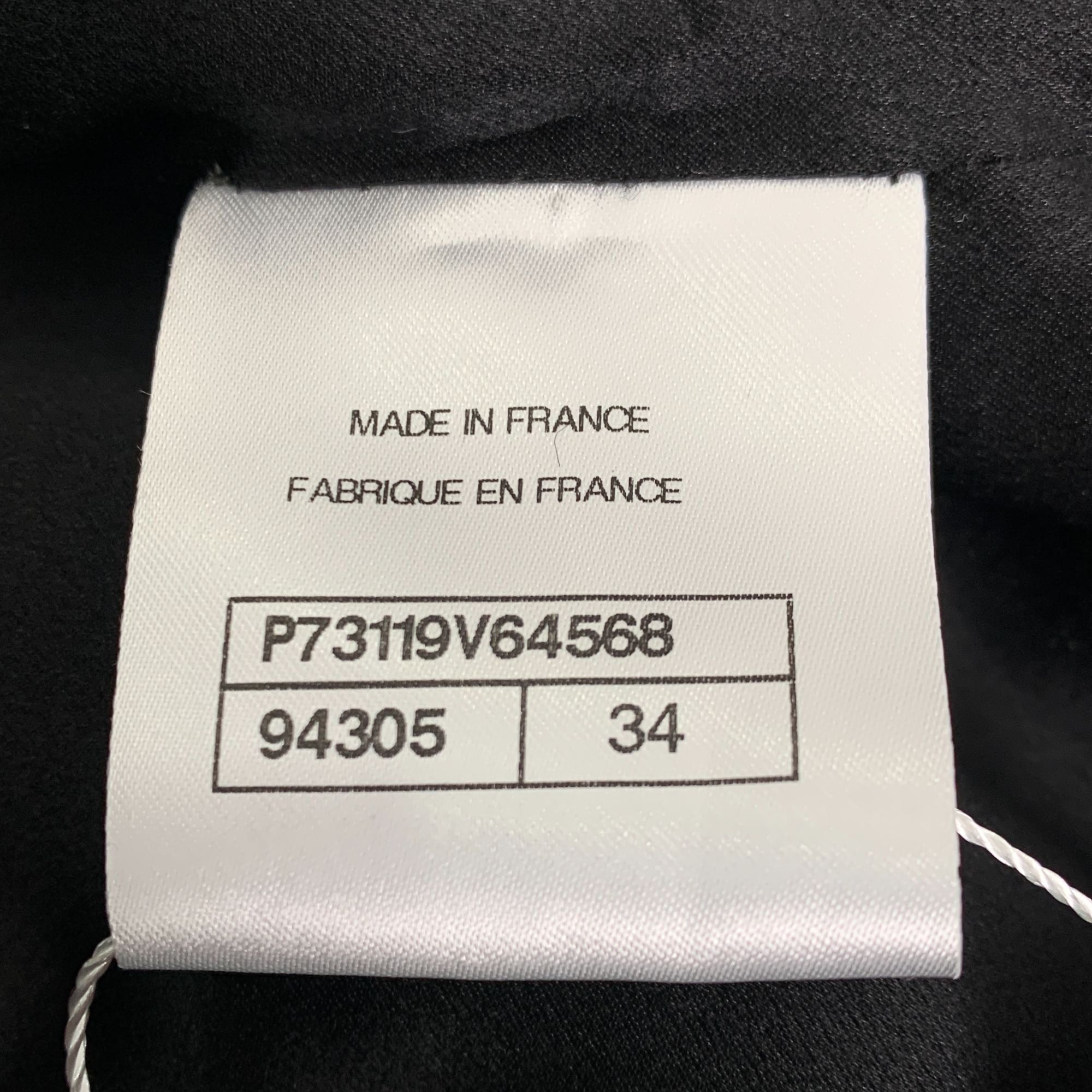Chanel Chanel Black Textured Knit Zip-Up Jacket With Crystal Embell Size XXS / US 00 / IT 34 - 8 Thumbnail
