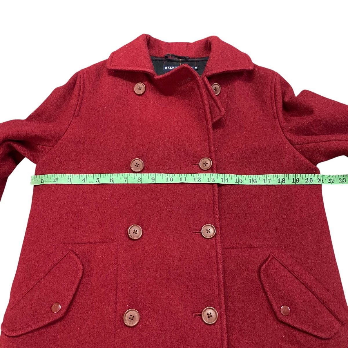 Ralph Lauren Vintage Ralph Lauren Double Coat Half Coat 3F Size Red Size M / US 6-8 / IT 42-44 - 15 Thumbnail