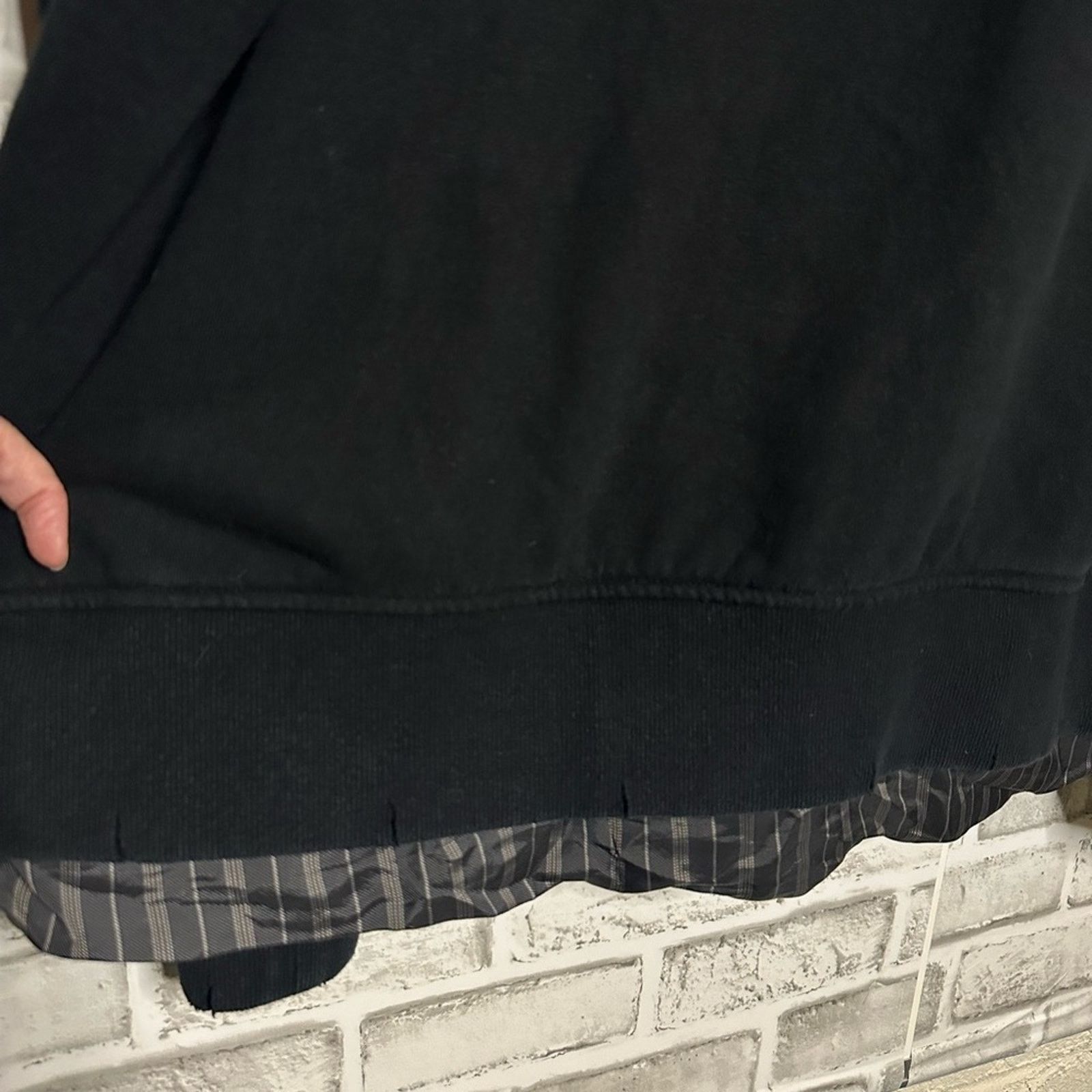 Maison Margiela MMM Layer Destroyed Sweatshirt IT 50 LG Cotton Viscose Size US L / EU 52-54 / 3 - 4 Thumbnail