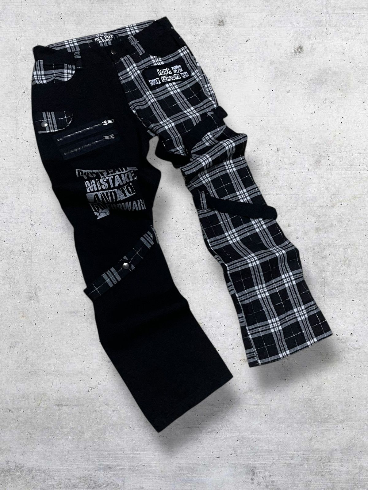 Hysteric Glamour VINTAGE SEX PORT JAPAN DESIGNER 90S BONDAGE PUNK DIVISION OG Size US 29 - 2 Thumbnail
