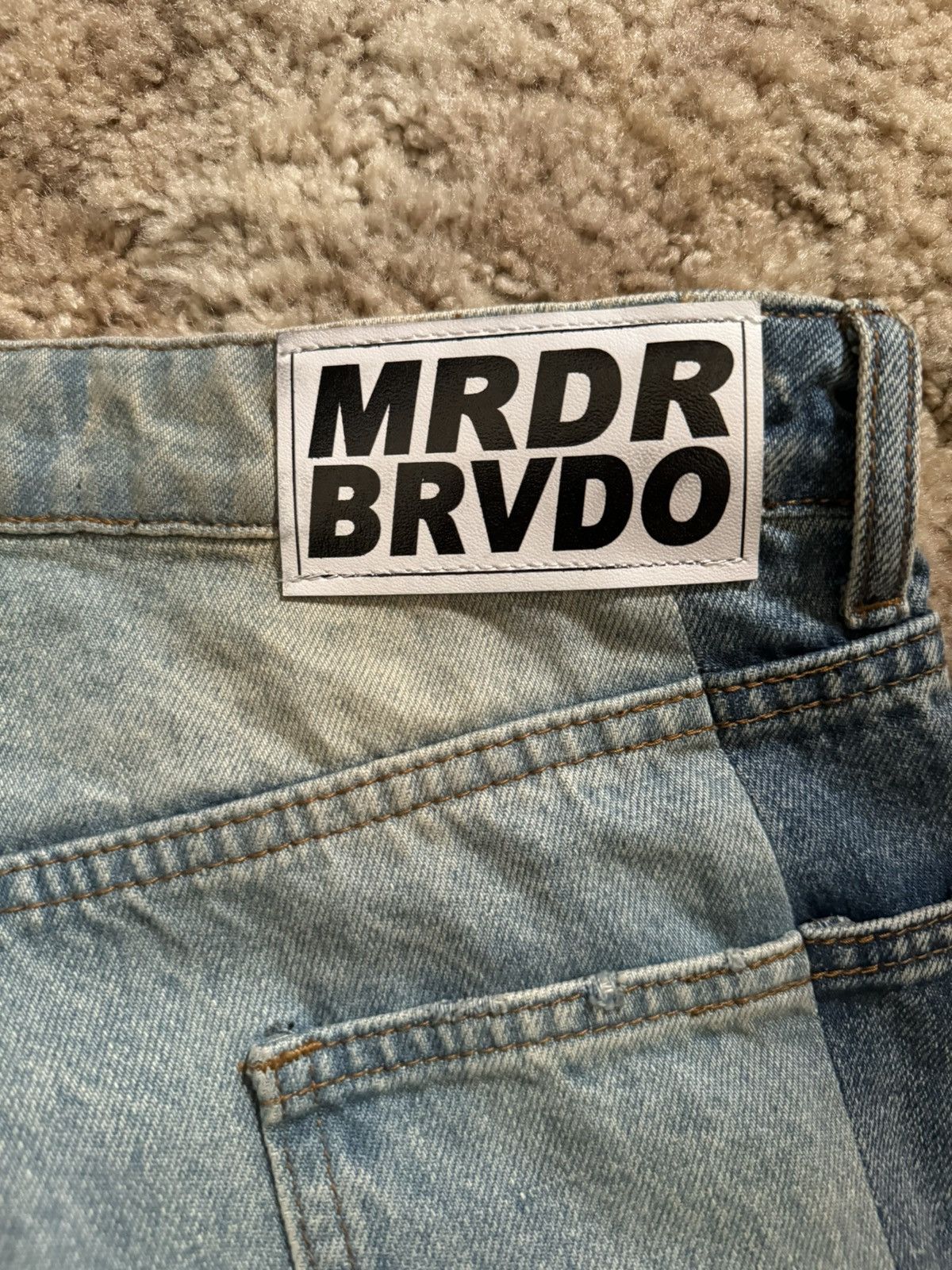 Ev Bravado Who Decides War Coliseum Fusion Stained Glass Denim Size US 30 / EU 46 - 3 Thumbnail