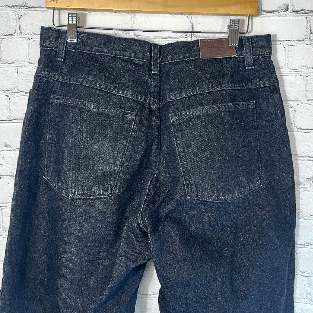 Vintage VINTAGE L.L. BEAN Jeans Denim Relaxed Fit Black 14 Women Size 14 Black Jeans Straight 27 Inseam Womens Size 36" / US 14 / IT 50 - 5 Thumbnail
