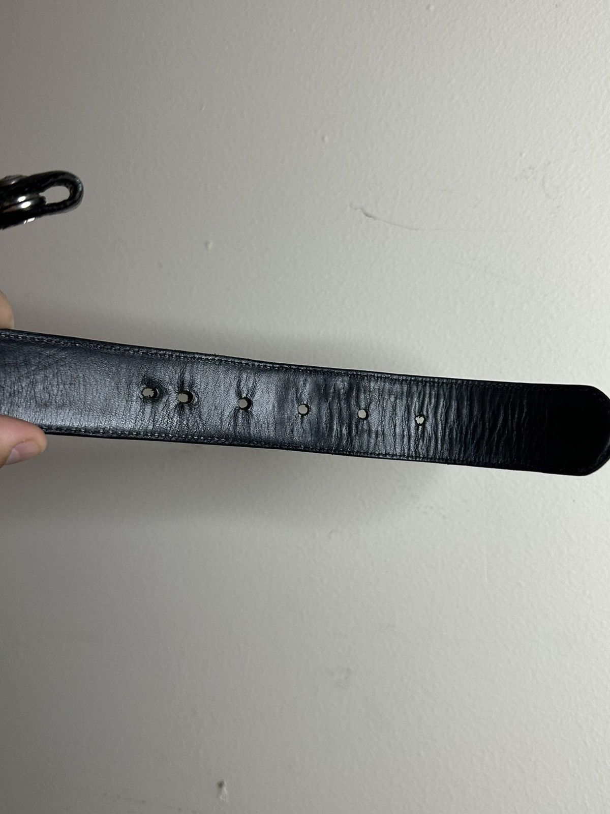 Chrome Hearts Chrome Hearts black leather belt size 34 Size 34 - 6 Thumbnail
