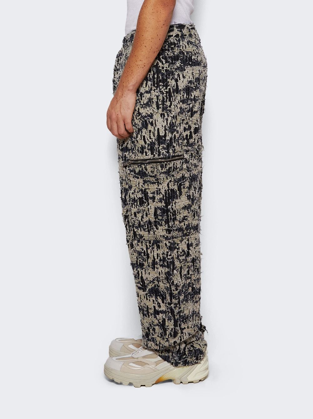 Givenchy o1mle0226 Loose Fit Cargo Pants in Neutrals Size US 34 / EU 50 - 4 Thumbnail