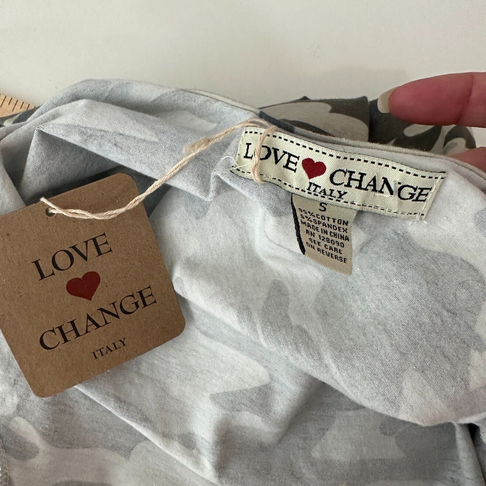 Other NWT Love Change Italy Camo Bodycon Dress Deep Low U Back S Size S / US 4 / IT 40 - 7 Thumbnail