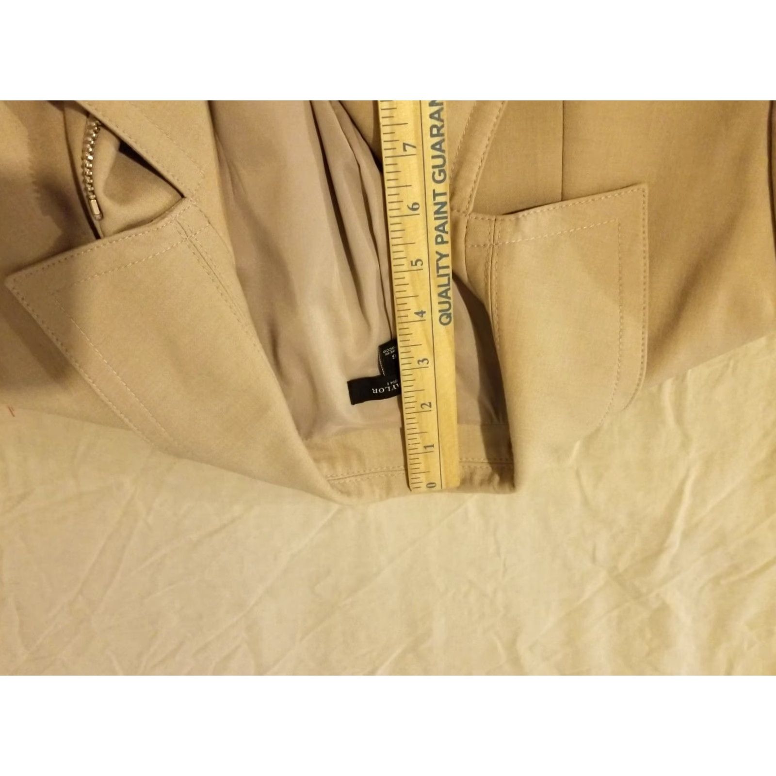 Ann Taylor VINTAGE Ann Taylor Jacket Women 6 Beige Basic Jacket Size M / US 6-8 / IT 42-44 - 6 Thumbnail
