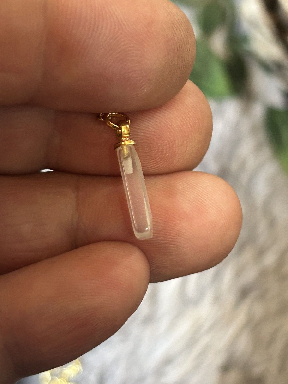 Handmade Handcrafted elegant faceted selenite pendant necklace Size ONE SIZE - 6 Thumbnail