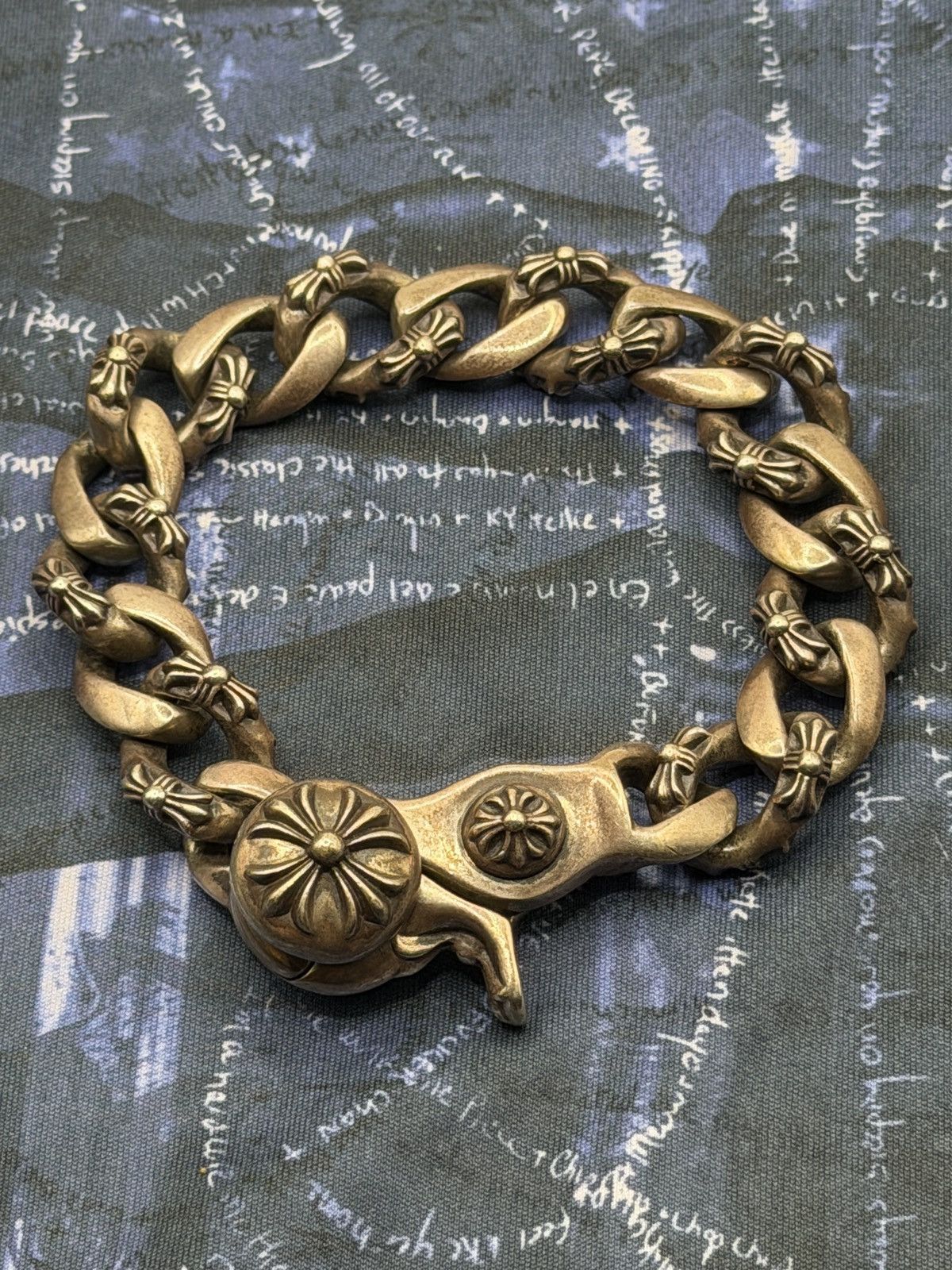 Chrome Hearts Chrome Hearts Fancy Link Lobster Clasp Bracelet 15 Link Size ONE SIZE - 1 Thumbnail