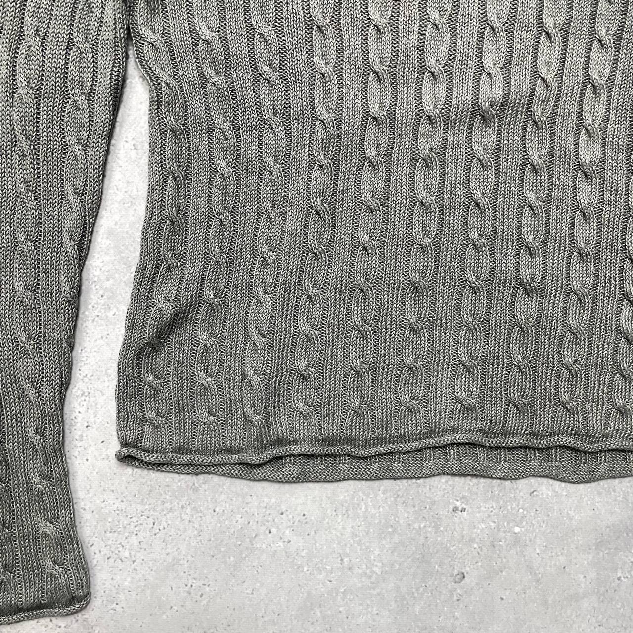 Ralph Lauren Vintage 2000s Ralph Lauren V-Neck Cable Knit Sweater Women’s Size L / US 10 / IT 46 - 7 Thumbnail