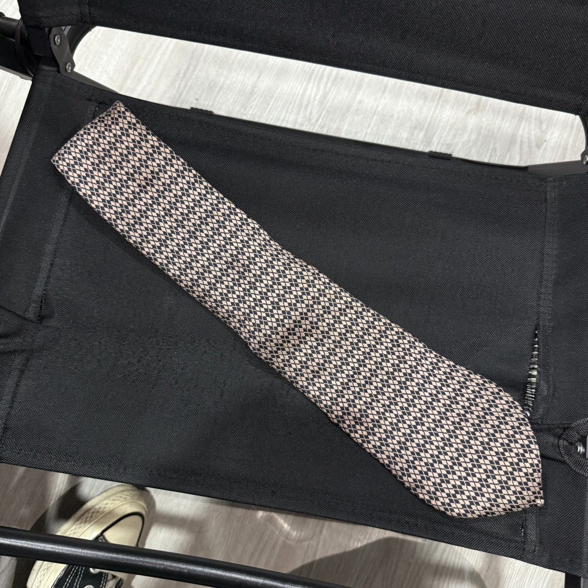 Burberry BURBERRY black label neck ties silk patterned argyle Size ONE SIZE - 3 Thumbnail