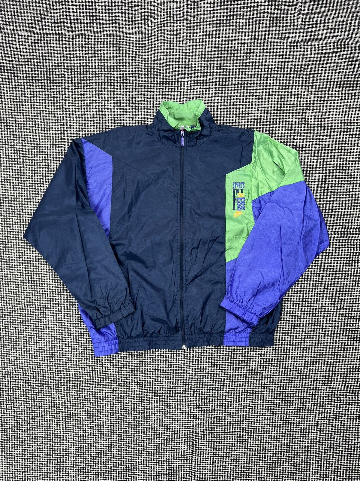 Nike × Vintage ➕ 90s vintage Nike fitness light nylon bomber jacket Size US XL / EU 56 / 4 - 1 Thumbnail