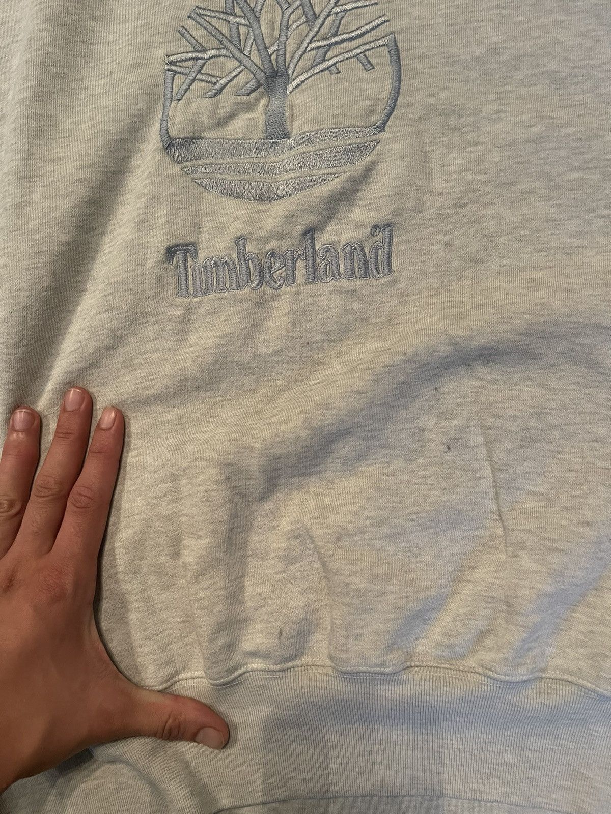 Timberland × Vintage Timberland Y2K vintage faded big logo sweatshirt Size US XL / EU 56 / 4 - 3 Thumbnail