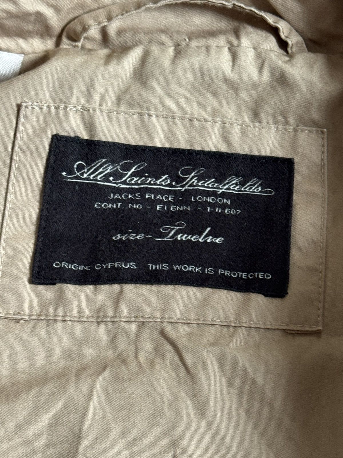 Allsaints AllSaints 12size Hanover Trench coat jacket old money 00s Size XL / US 12-14 / IT 48-50 - 6 Thumbnail
