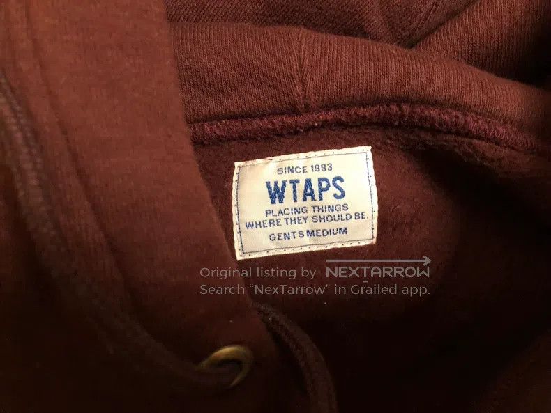 Wtaps Wtaps Cap Sweatshirt Wine Red Size US M / EU 48-50 / 2 - 5 Thumbnail