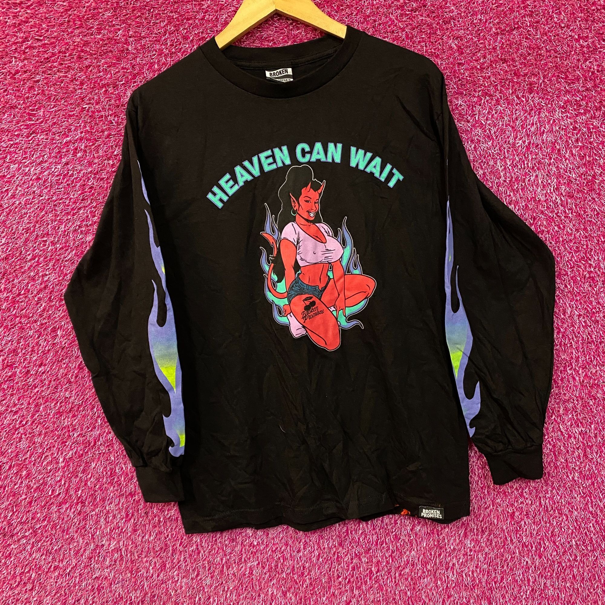 Other Broken Promises Heaven Can Wait Longsleeve T-Shirt Medium Size US M / EU 48-50 / 2 - 3 Thumbnail