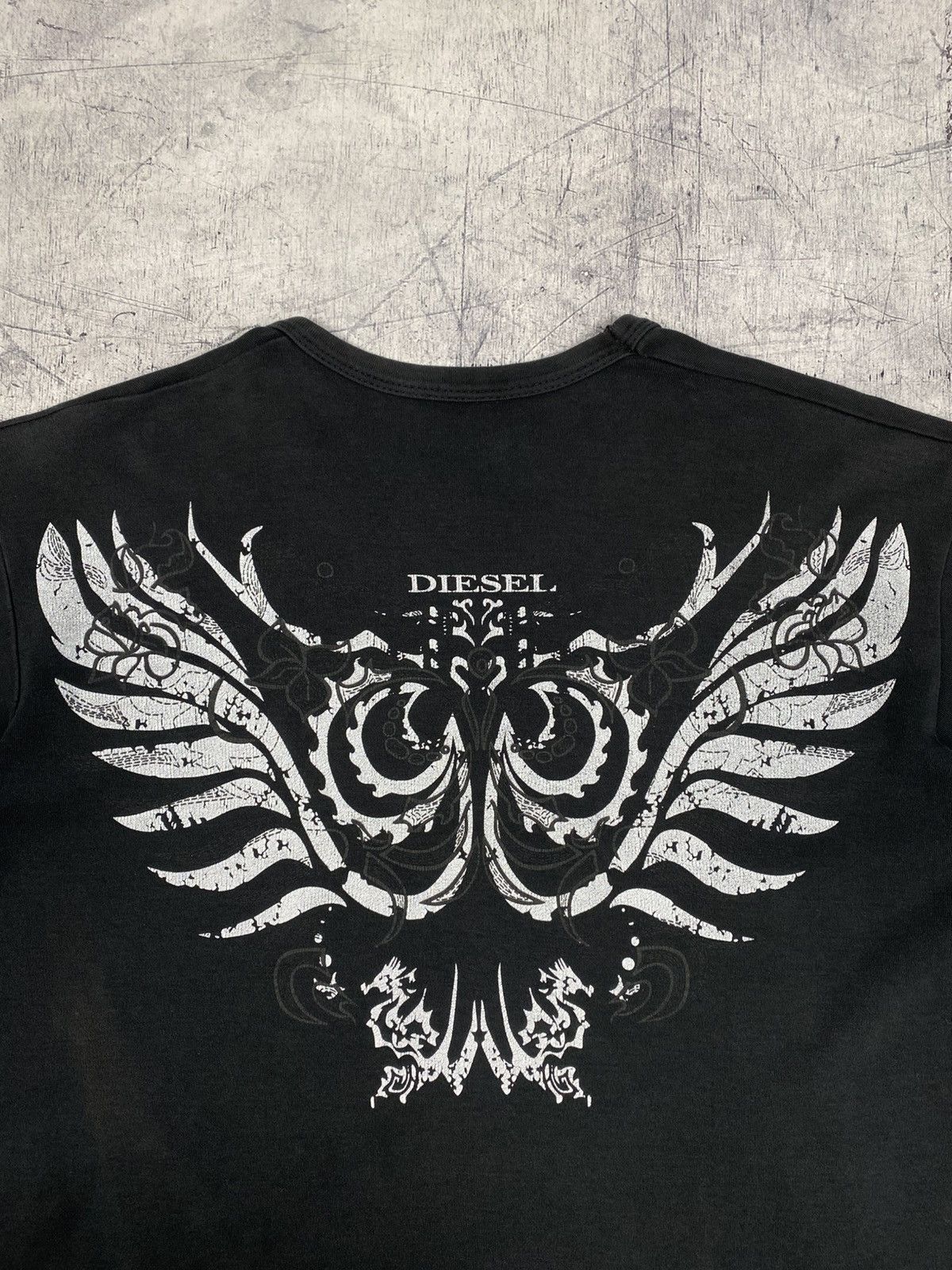 Diesel Vintage Diesel Archival Graphic Wing T-Shirt Faded Black Size US L / EU 52-54 / 3 - 5 Thumbnail