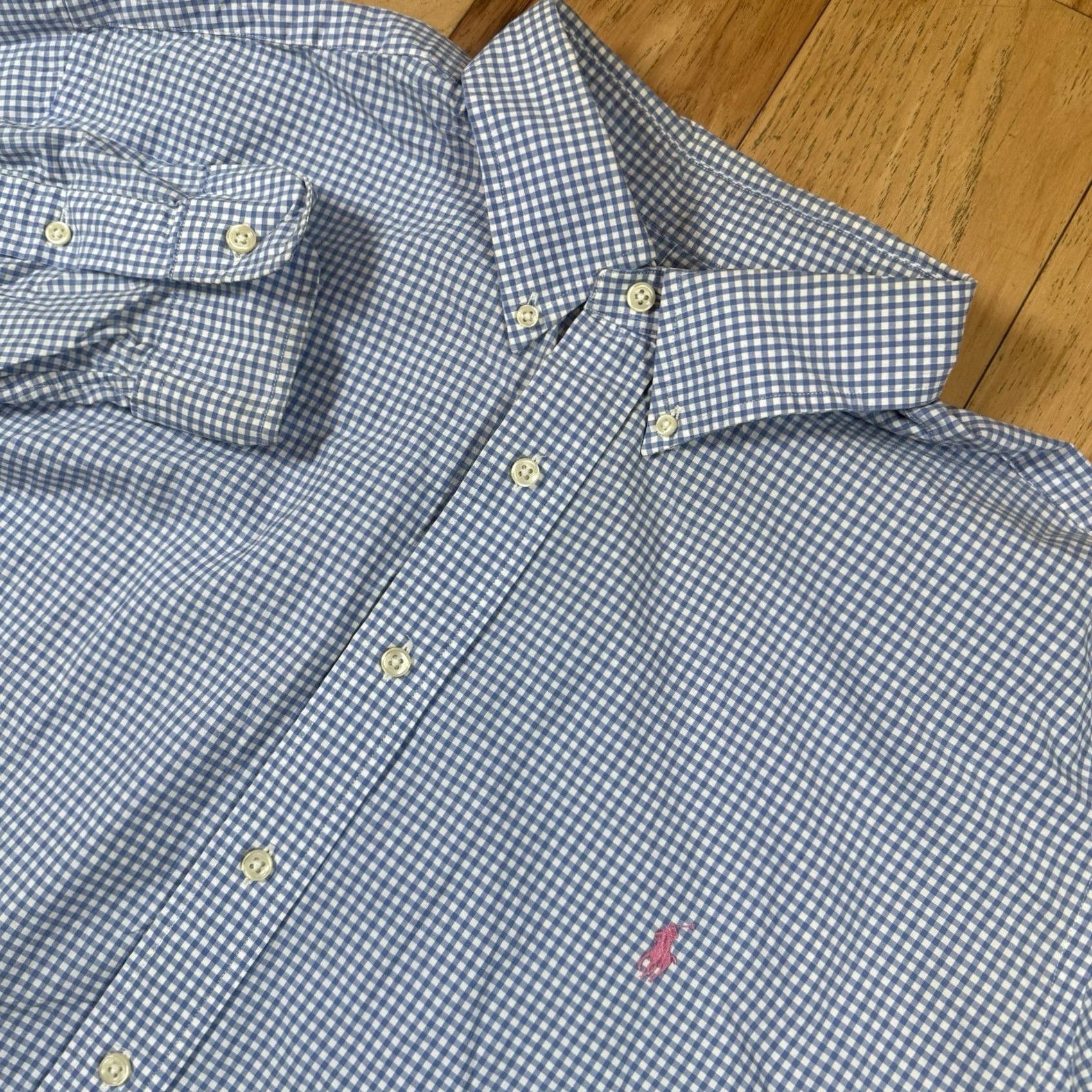 Polo Ralph Lauren Polo Ralph Lauren Button-Up Shirt Mens Big 2X Long Sleeve Plaid Lightweight Multicolor Big & Tall Size US XXL / EU 58 / 5 - 2 Thumbnail