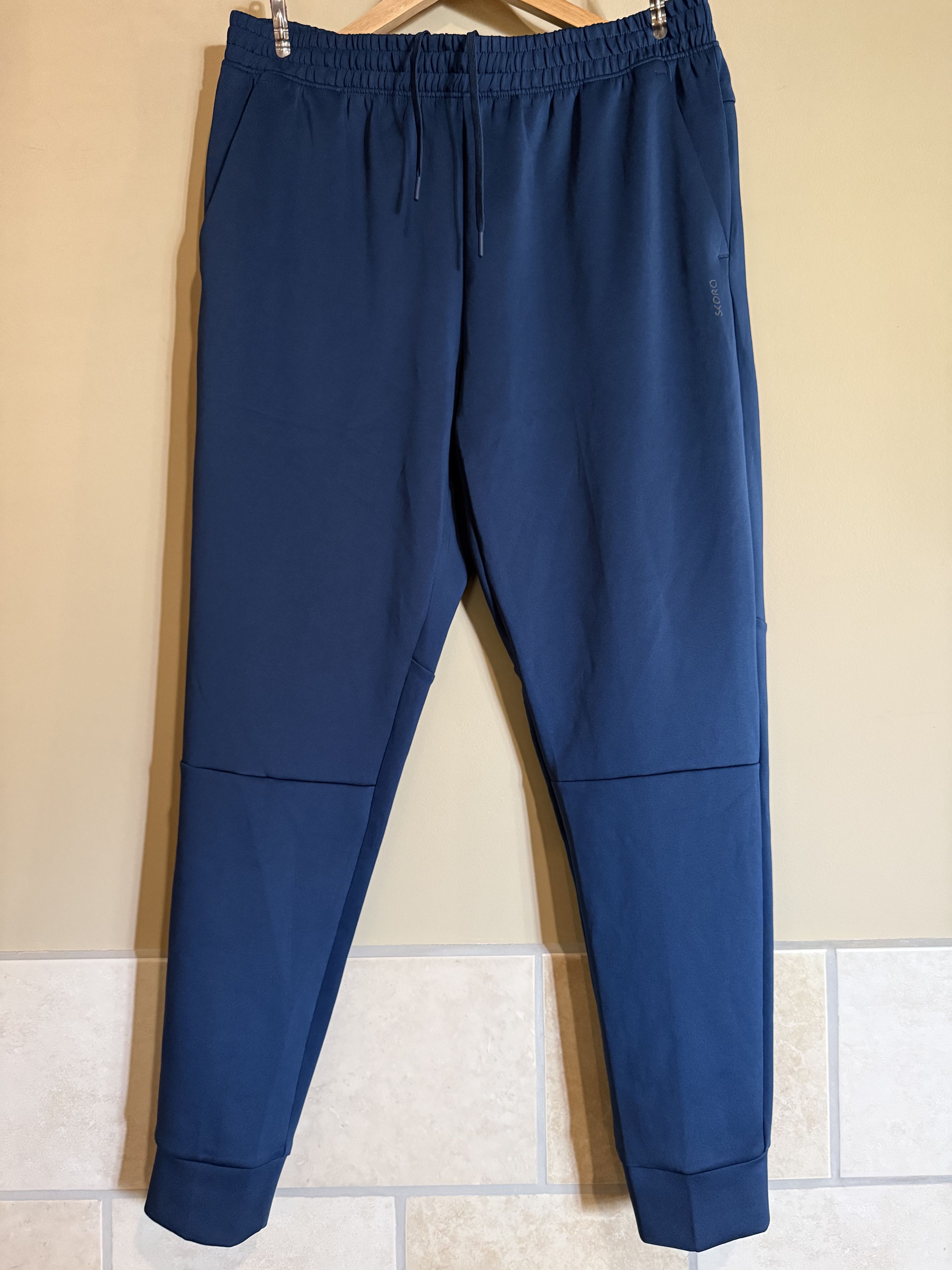 Other Skora Blue Performance Joggers, Men's Large, NWT Size US 35 - 1 Thumbnail