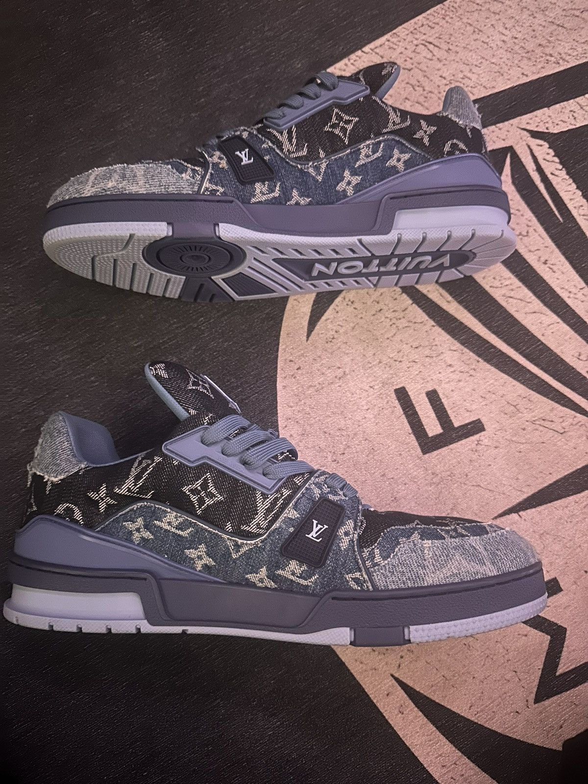 Louis Vuitton Louis Vuitton trainer ‘blue’ Size US 11 / EU 44 - 5 Thumbnail