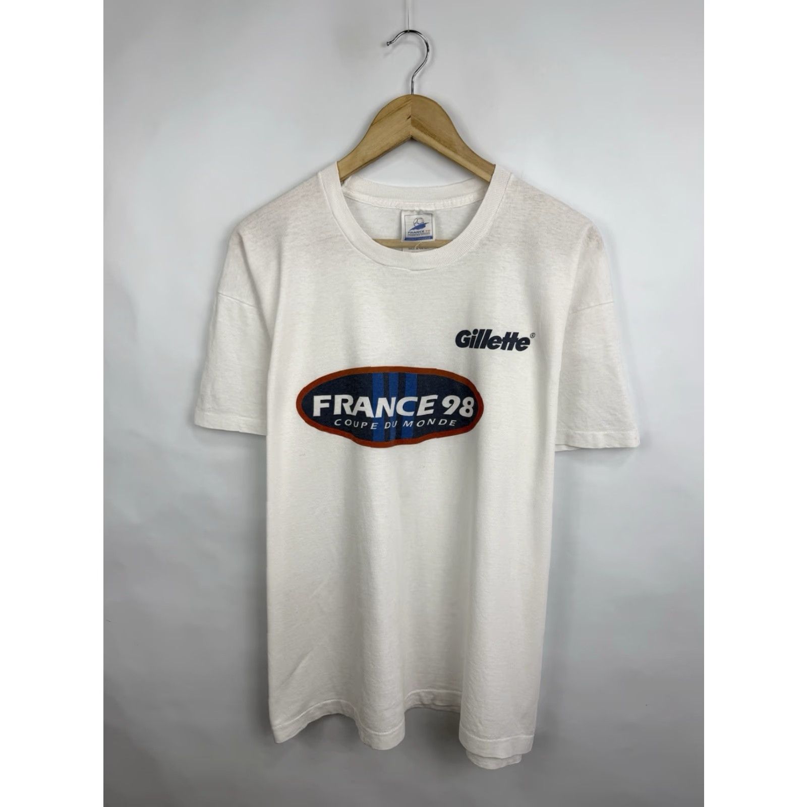 Vintage VINTAGE FIFA World Cup France 1998 Gillette T-Shirt White L Men Sports Fans Shirt Size US M / EU 48-50 / 2 - 2 Thumbnail