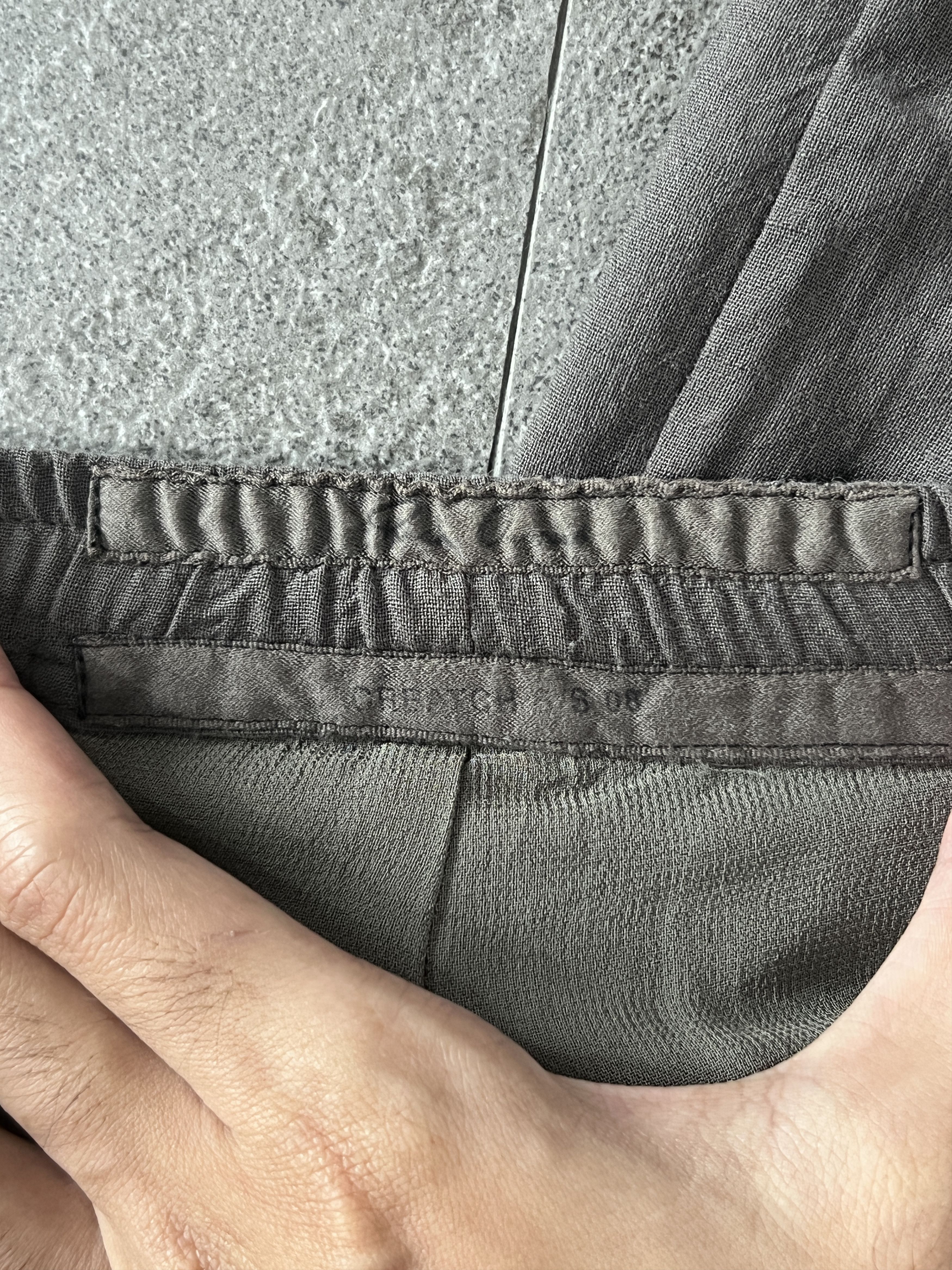 Rick Owens Rick Owens Dust Drop Crotch Raw Hem Cropped Pants Size US 36 / EU 52 - 6 Thumbnail