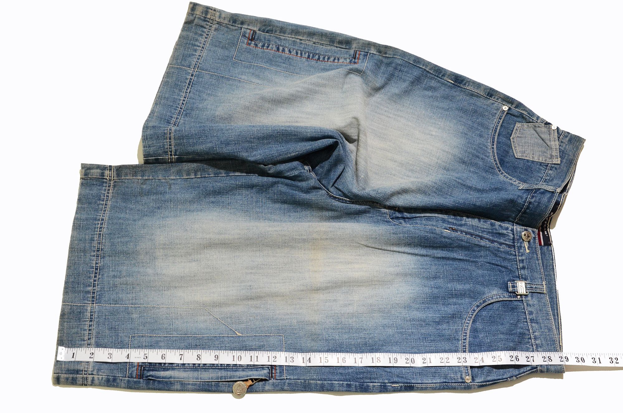 Phat Farm [Folding Color Defects] PF Denim 90s Hiphop Streetwear Size US 30 / EU 46 - 16 Thumbnail