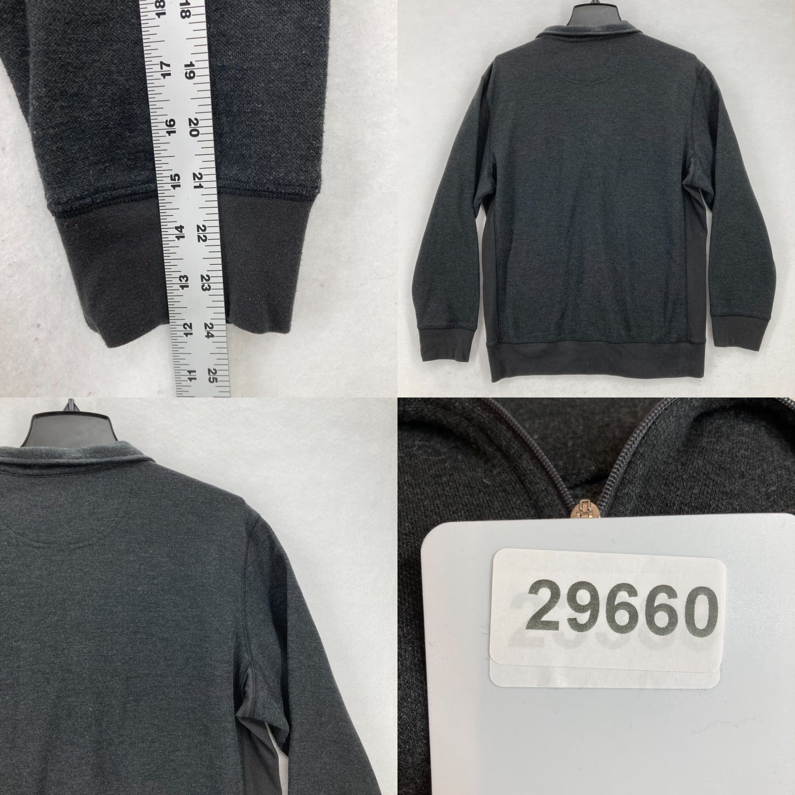 Vintage Dunning Golf Wool Blend Quarter Zip Sweater Sweatshirt Mens L Mock Neck Travel Size US L / EU 52-54 / 3 - 9 Thumbnail