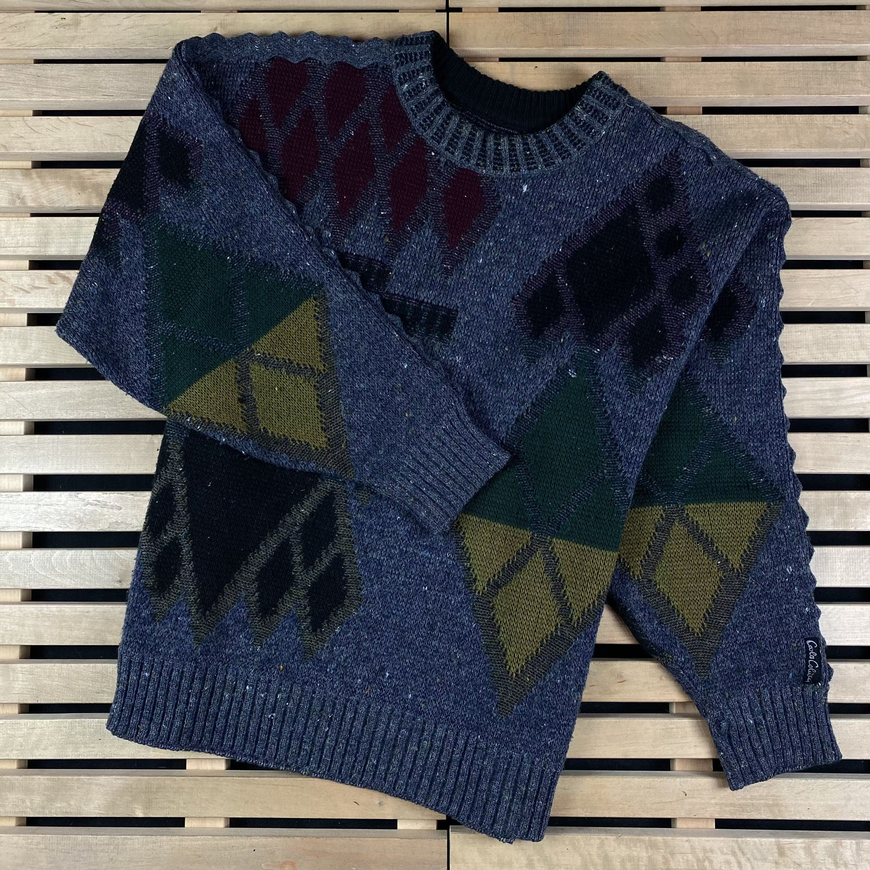 Carlo Colucci Men’s Sweater Long Sleeve Carlo Colucci Vintage Size 56 Size US XL / EU 56 / 4 - 1 Thumbnail