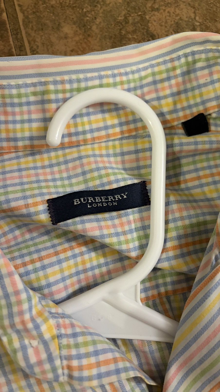 Burberry Burberry London Men’s white multicolor short sleeve shirt. Size US M / EU 48-50 / 2 - 5 Thumbnail