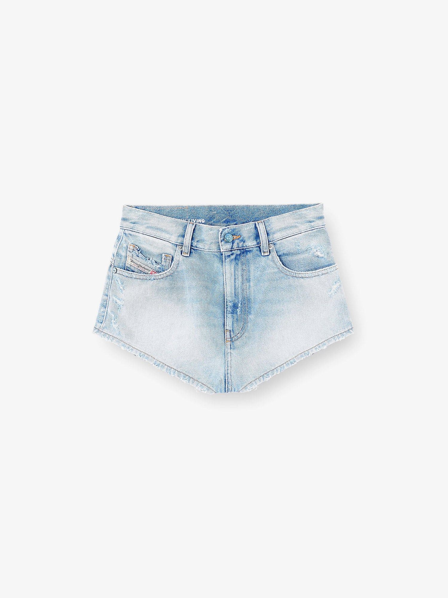 Diesel Blue Denim Shorts With Destroyed Effect Size 27" / US 4 / IT 40 - 1 Thumbnail