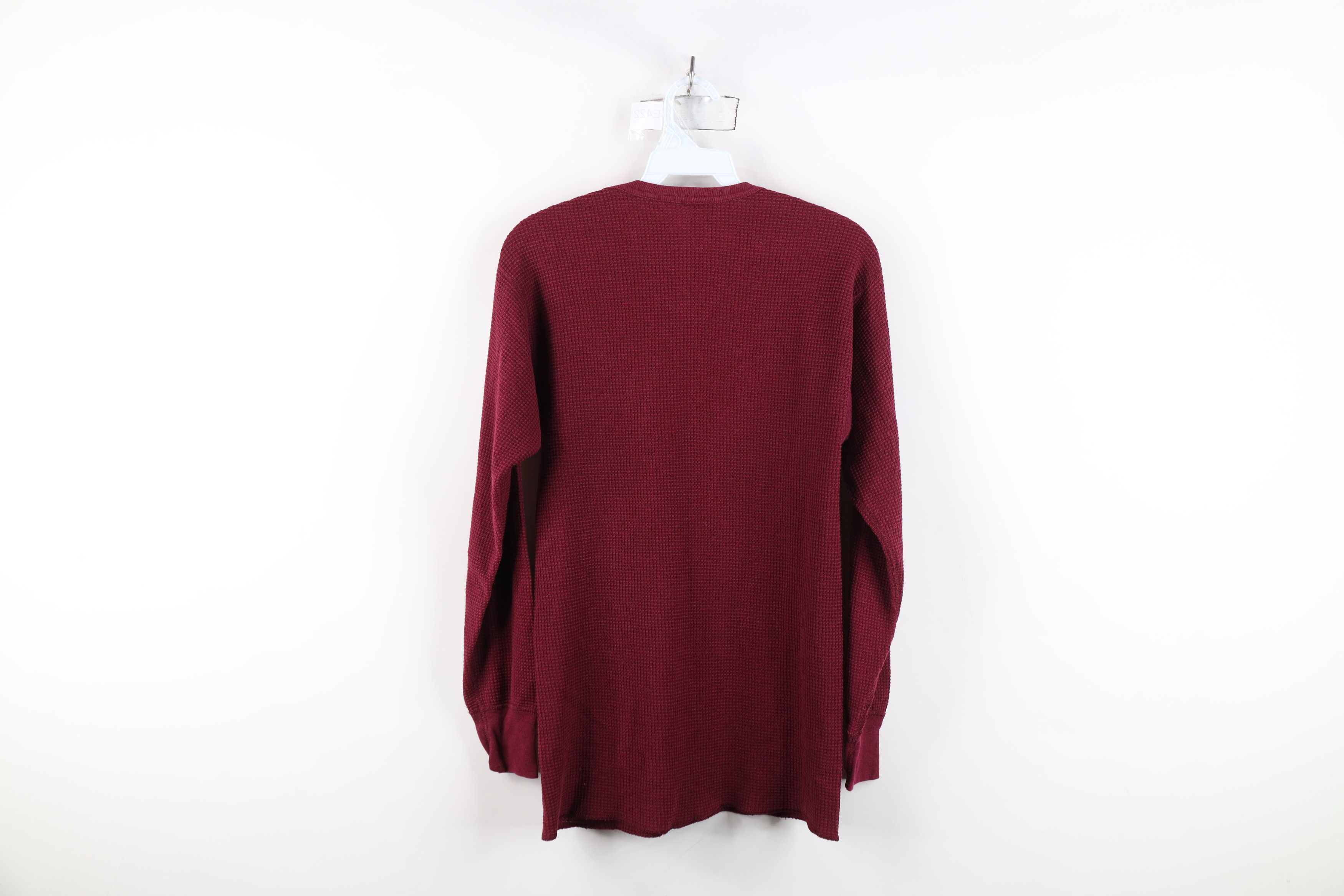 Vintage Vintage 90s Streetwear Knit Long Sleeve T-Shirt Red USA Size US XL / EU 56 / 4 - 10 Thumbnail