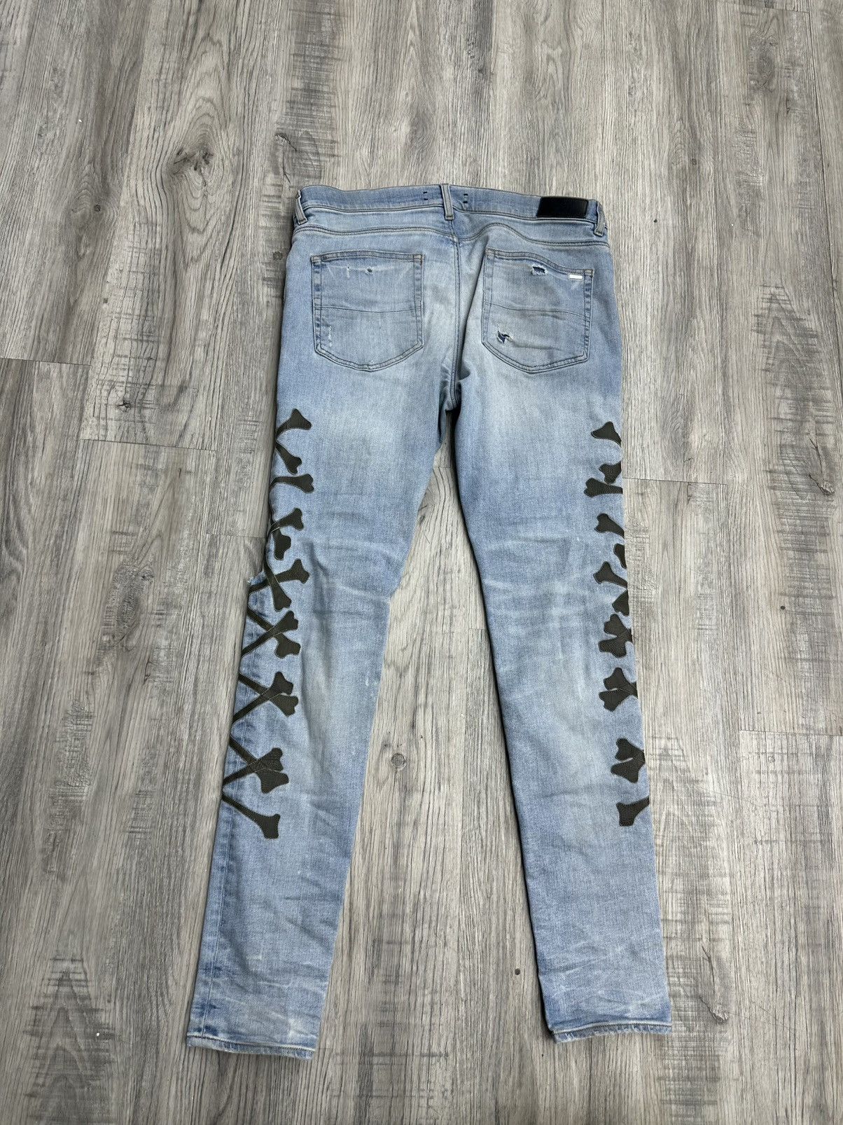 Amiri Amiri - Camo Bones Skinny Jeans Size US 36 / EU 52 - 2 Thumbnail