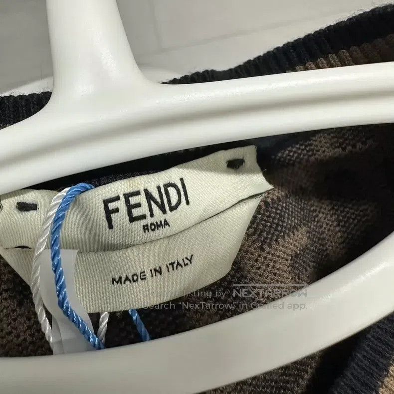 Fendi Fendi Knitted All-Over Print Logo Short-Sleeve Size XXS / US 00 / IT 34 - 3 Thumbnail