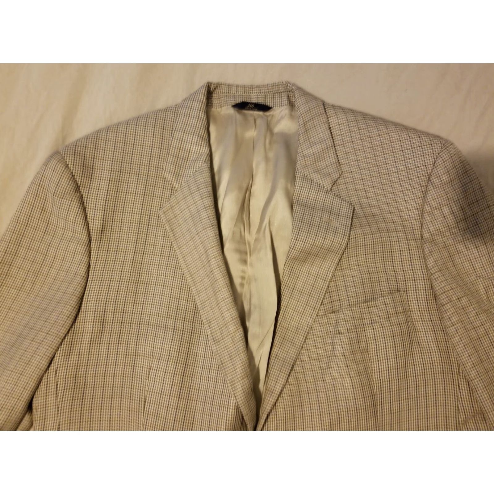 Brooks Brothers VINTAGE Brooks Brothers Blazer Shirt? 3-in-1 Jacket Wool Silk Khaki Beige 46R Mens Womens? Size 46R - 2 Thumbnail