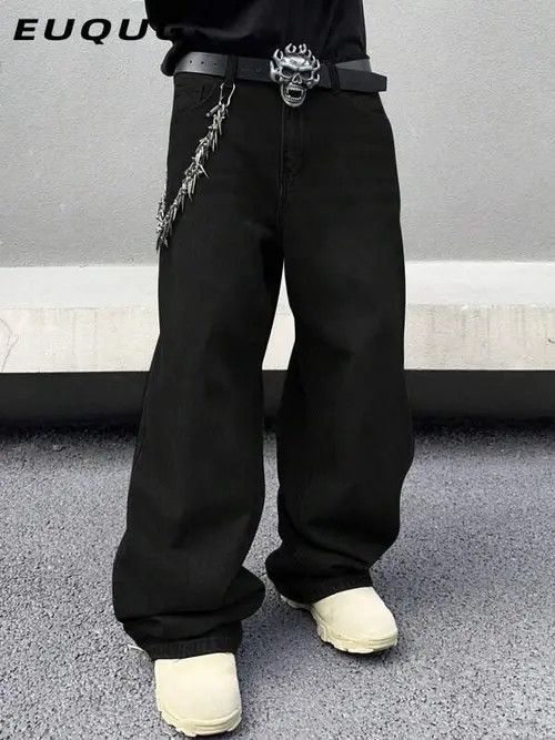 Jean × Vintage Washed Y2k Denim Jeans Loose fit Baggy Size US 34 / EU 50 - 2 Thumbnail