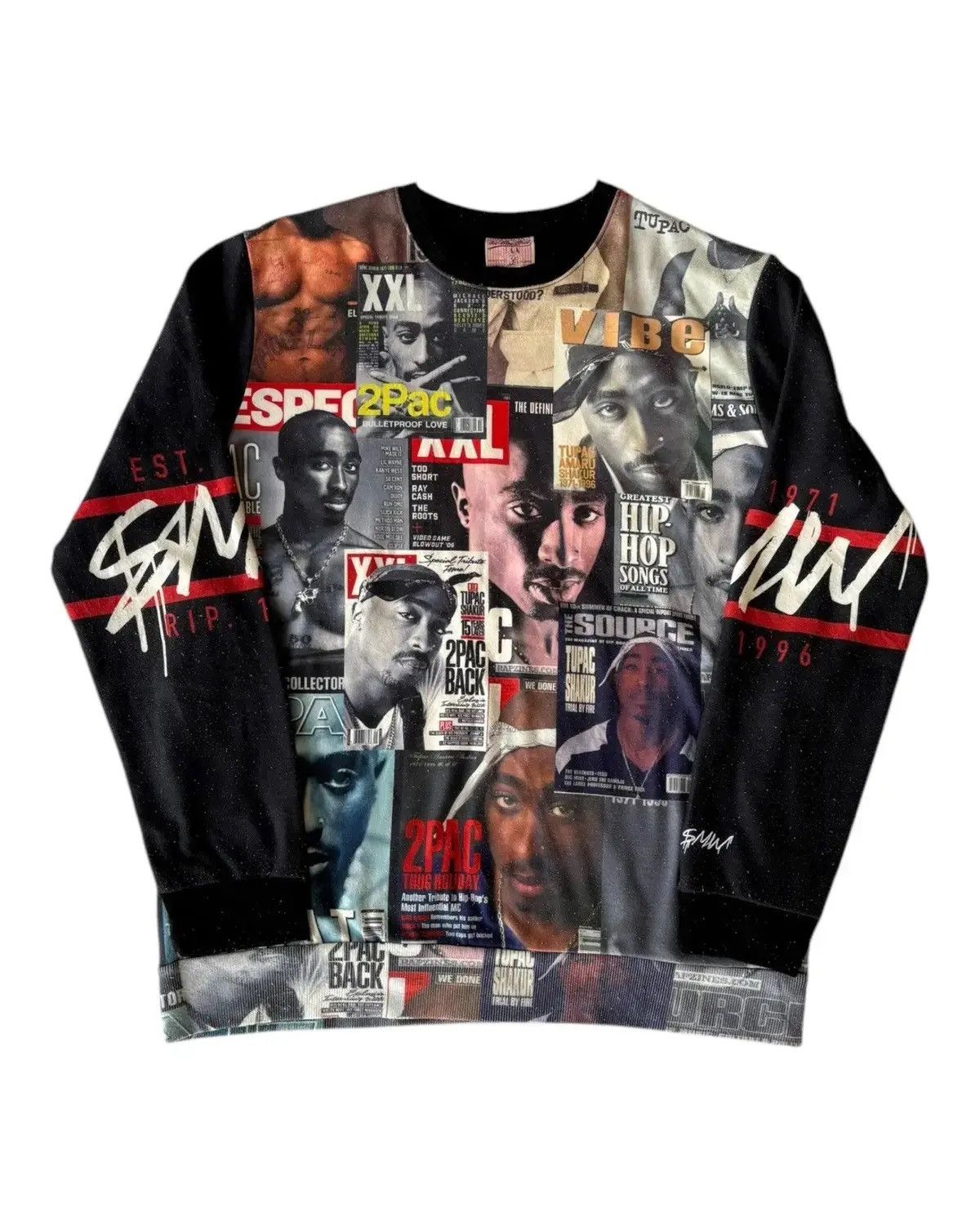 Hysteric Glamour RARE🔥TUPAC SHAKUR ALL OVER PRINT OVERSIZED SWEATSHIRT Size US XL / EU 56 / 4 - 2 Thumbnail