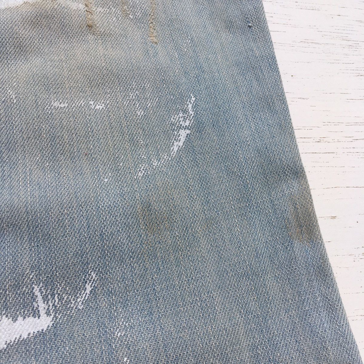 Japanese Brand Trashed Flared Denim Low Rise Paint Splash Size US 32 / EU 48 - 17 Thumbnail