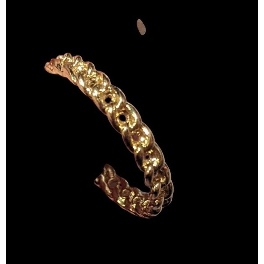 Other Gold Tone Braided Chain Texture Fashion Ring Size 6 Size ONE SIZE - 4 Thumbnail