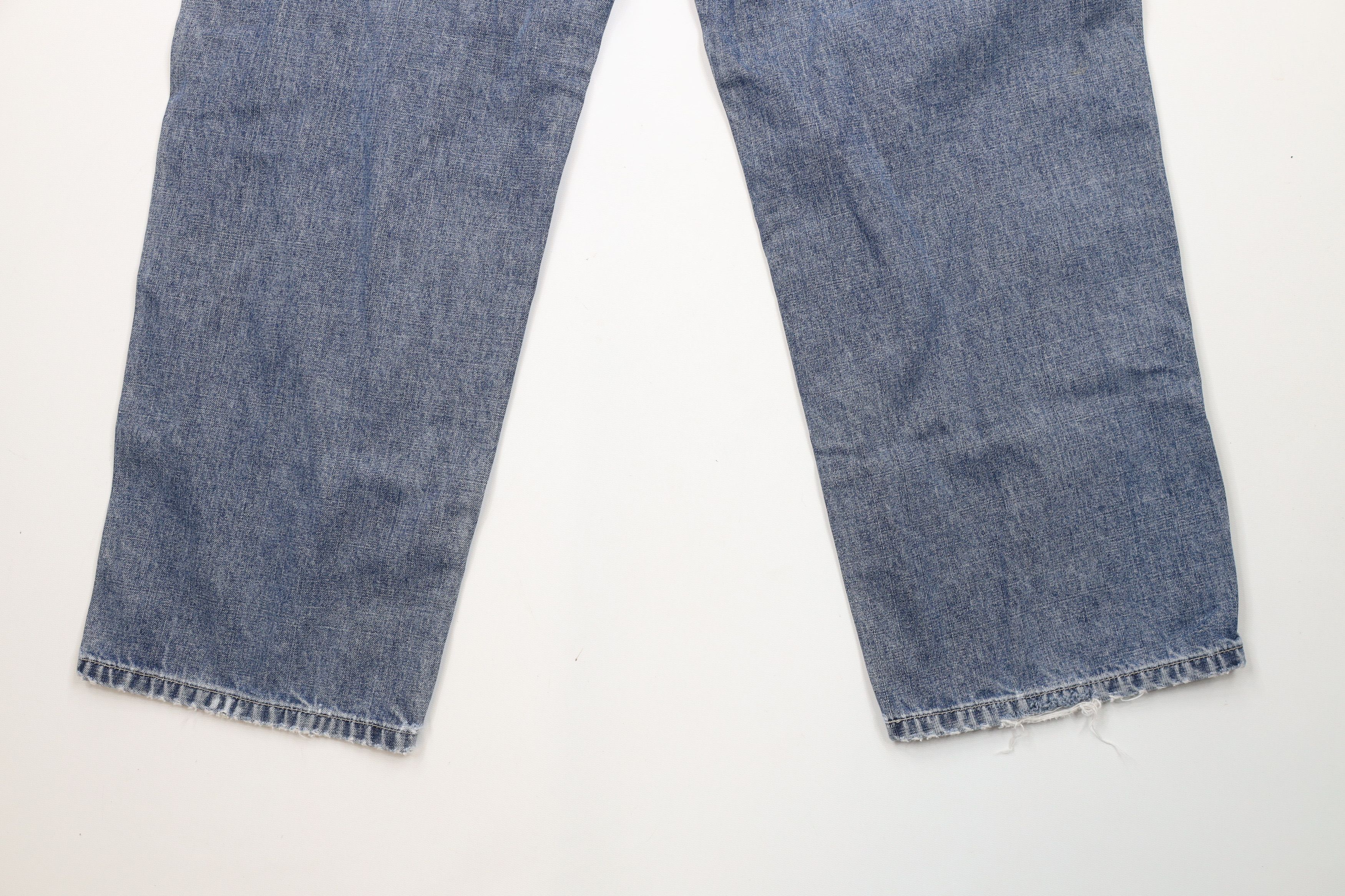 American Eagle Outfitters × Vintage Vintage 90s American Eagle Outfitters Leg Dungaree Jeans Size US 32 / EU 48 - 15 Thumbnail
